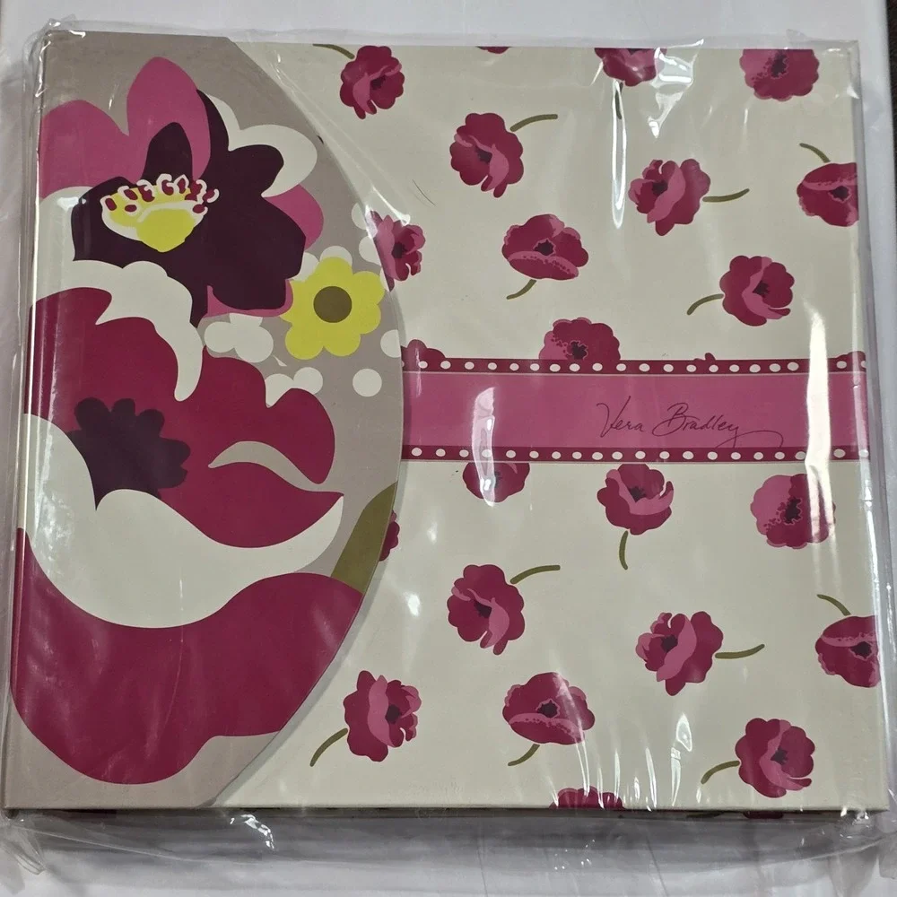 VERA BRADLEY Pink Petals  6 Ring Binder Style Address Book Phone Notes Dates NEW - Picture 2 of 8